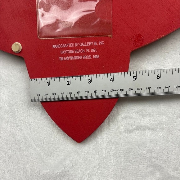 Vtg Looney Tunes Wall Art 90s Plaque That's All Folks Bugs Bunny & Cast Man Cave - Picture 14 of 16